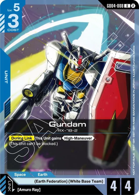 Gundam (GD04-008) (WCS 26-27 Participation Pack Vol.2) #gd4-008 – Gundam Promotional Cards