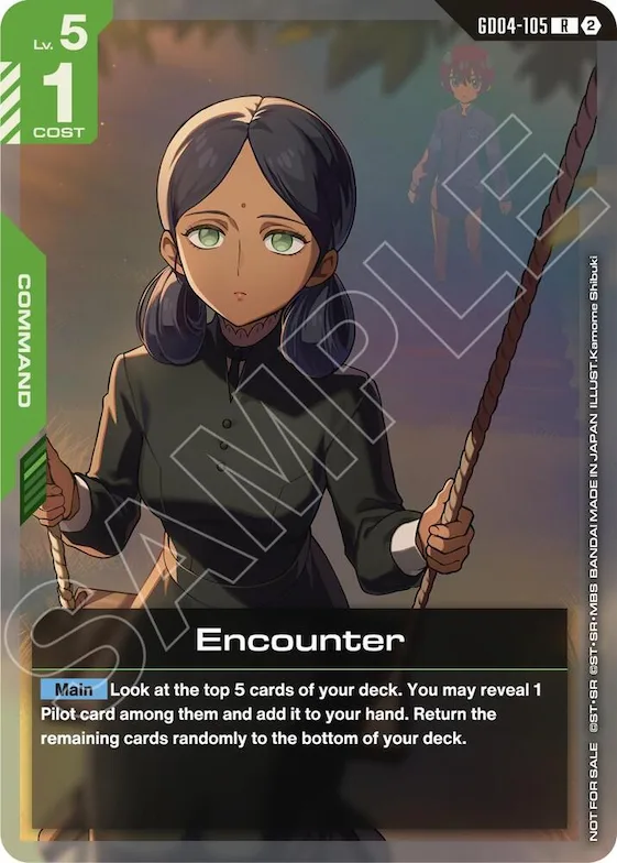 Encounter (Event Pack 02) #gd4-105 – Gundam Promotional Cards
