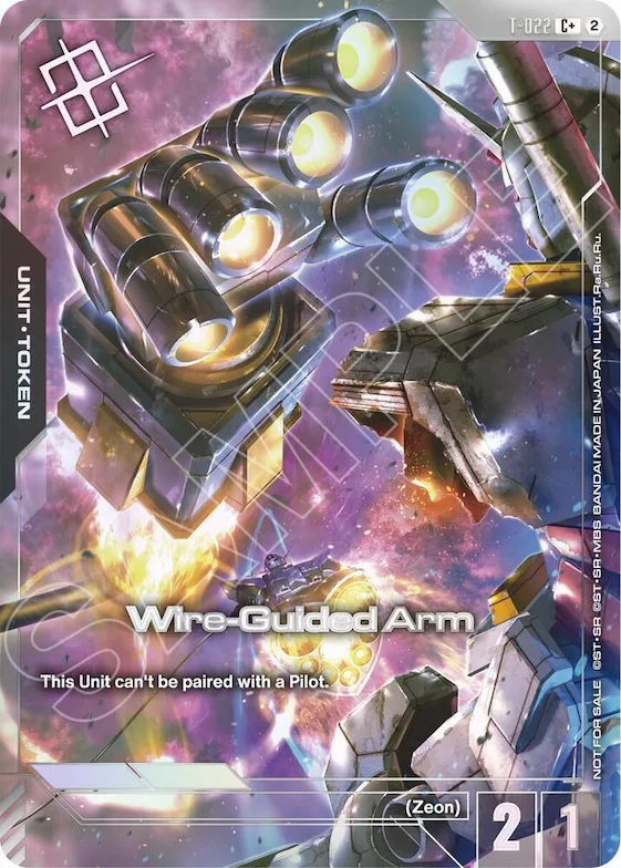 Wire-Guided Arm (T-022) Token (Right Hand) (World Championship Regionals 26-27 Season 2) (Finalist) #t-022 – Gundam Promotional Cards