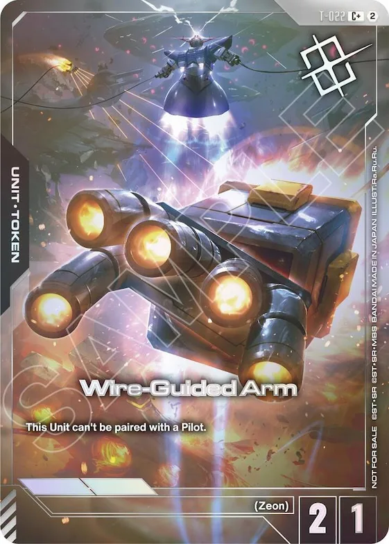Wire-Guided Arm (T-022) Token (Left Hand) (World Championship Regionals 26-27 Season 2) (Finalist) #t-022 – Gundam Promotional Cards
