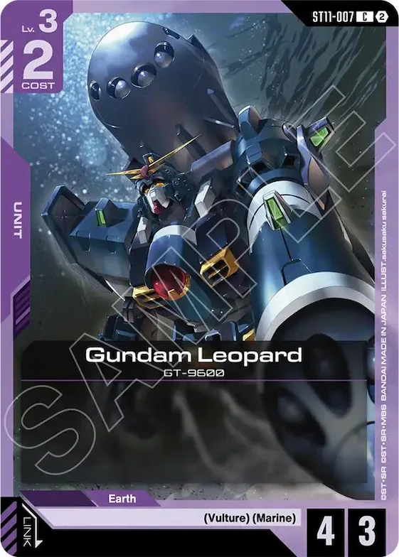 Gundam Leopard #st11-007 – Starter Deck 11: Aquatic Assault