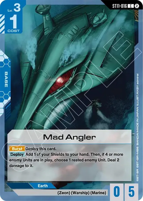 Mad Angler #st11-016 – Starter Deck 11: Aquatic Assault