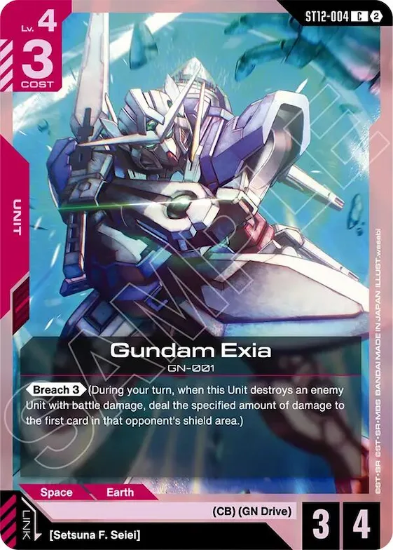 Gundam Exia #st12-004 – Starter Deck 12: Raging Onslaught