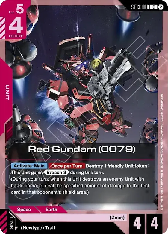 Red Gundam (0079) #st13-010 – Starter Deck 13: Silent Barrage