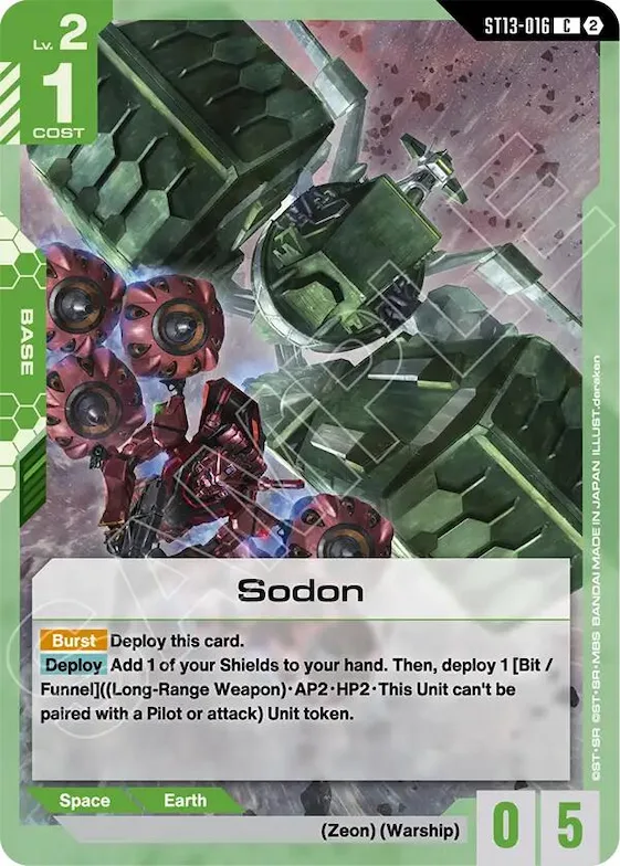Sodon #st13-016 – Starter Deck 13: Silent Barrage