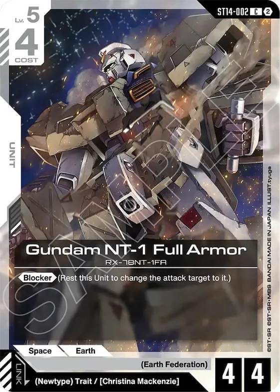 Gundam NT-1 Full Armor #st14-002 – Starter Deck 14: Heavy Dominion