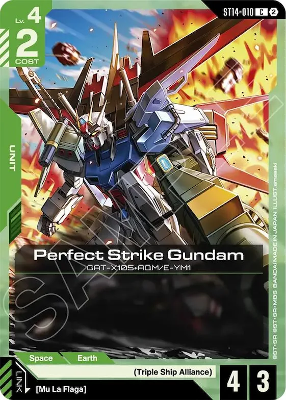 Perfect Strike Gundam #st14-010 – Starter Deck 14: Heavy Dominion