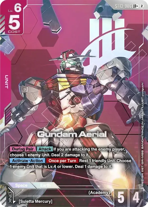 Gundam Aerial (LR+) #st13-006 – Starter Deck 13: Silent Barrage