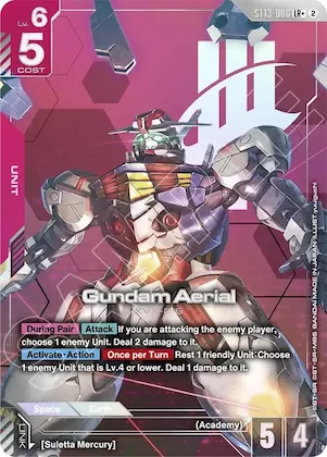 Gundam Aerial (LR+) #st13-006 – Starter Deck 13: Silent Barrage