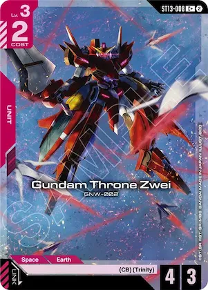 Gundam Throne Zwei (C+) #st13-008 – Starter Deck 13: Silent Barrage