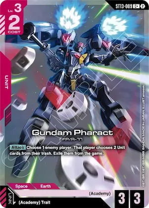 Gundam Pharact (C+) #st13-009 – Starter Deck 13: Silent Barrage