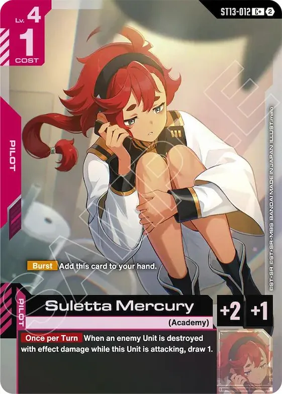 Suletta Mercury (C+) #st13-012 – Starter Deck 13: Silent Barrage