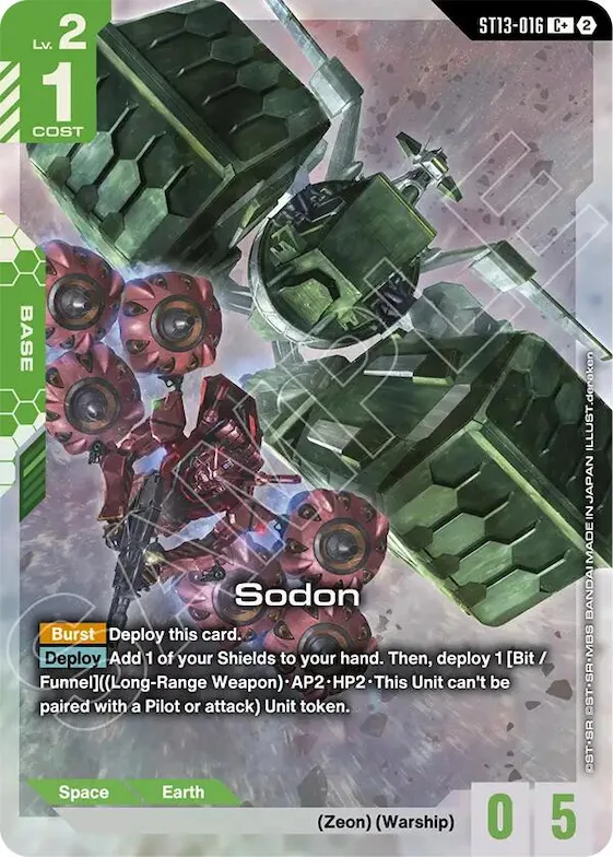 Sodon (C+) #st13-016 – Starter Deck 13: Silent Barrage