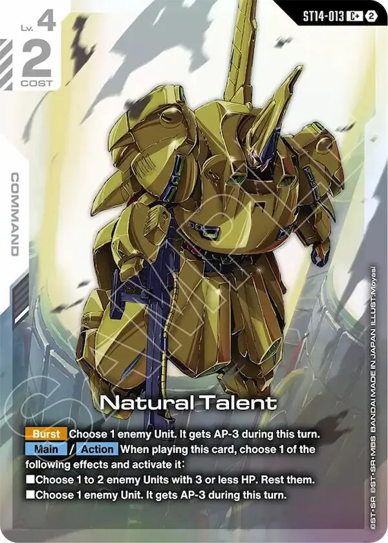 Natural Talent (C+) #st14-013 – Starter Deck 14: Heavy Dominion