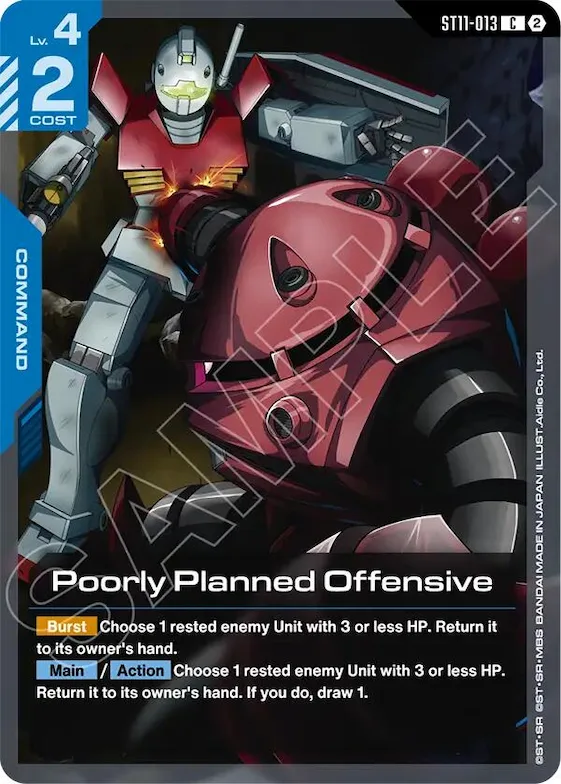 Poorly Planned Offensive #st11-013 – Starter Deck 11: Aquatic Assault