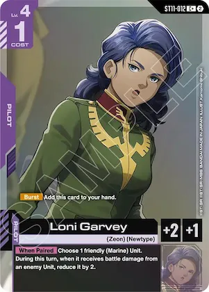 Loni Garvey (C+) #st11-012 – Starter Deck 11: Aquatic Assault