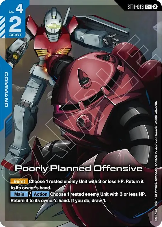 Poorly Planned Offensive (C+) #st11-013 – Starter Deck 11: Aquatic Assault