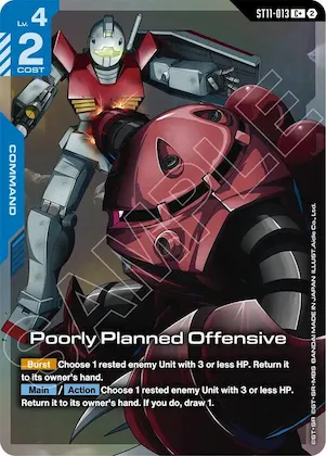 Poorly Planned Offensive (C+) #st11-013 – Starter Deck 11: Aquatic Assault