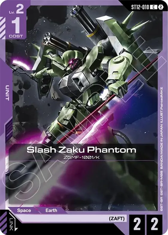 Slash Zaku Phantom #st12-010 – Starter Deck 12: Raging Onslaught