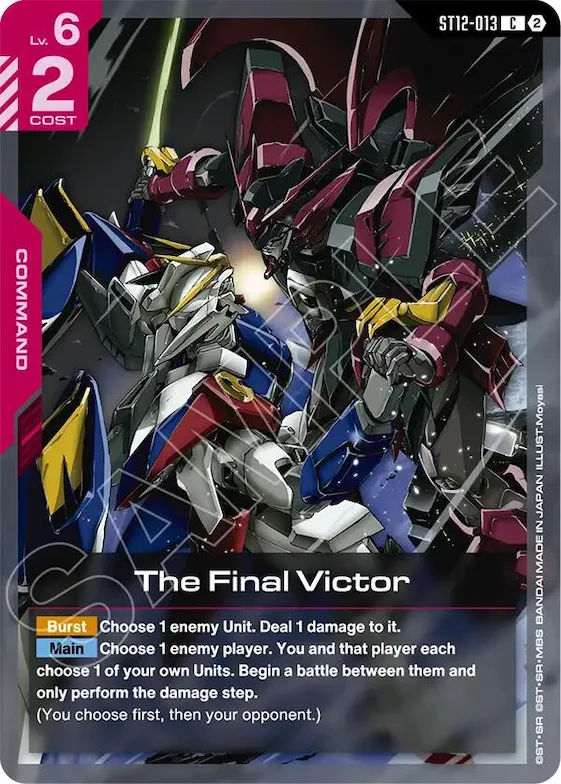The Final Victor #st12-013 – Starter Deck 12: Raging Onslaught
