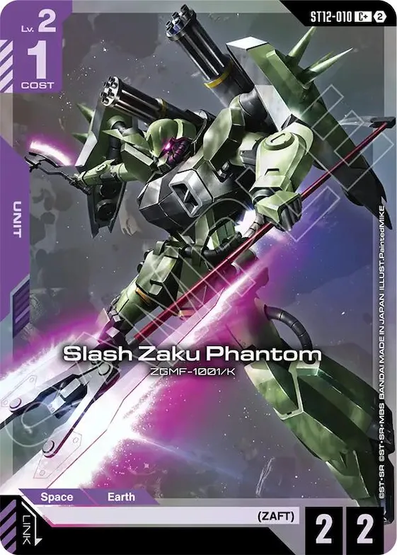 Slash Zaku Phantom (C+) #st12-010 – Starter Deck 12: Raging Onslaught