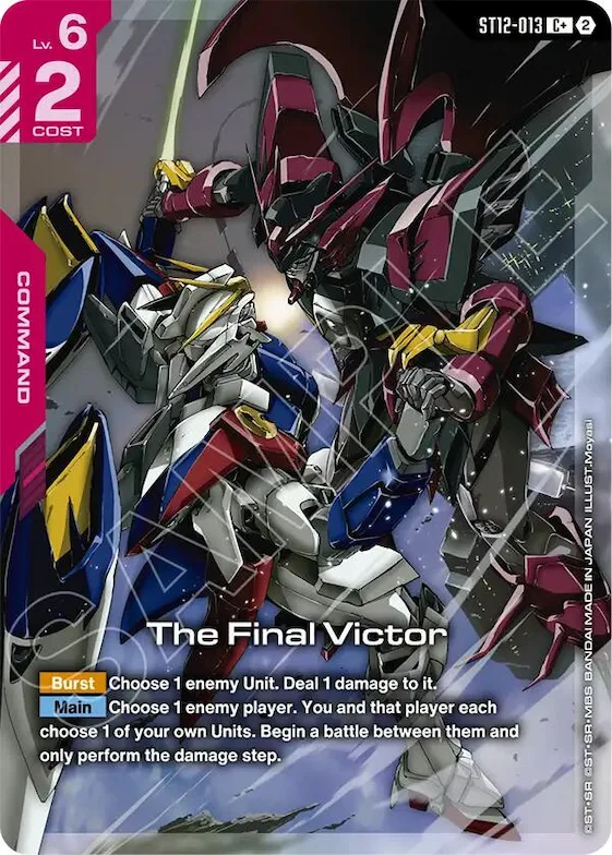 The Final Victor (C+) #st12-013 – Starter Deck 12: Raging Onslaught