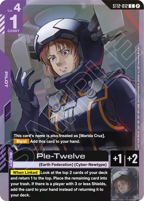 Ple-Twelve (ST11-ST14 Release Event) #st12-012 – Gundam Promotional Cards
