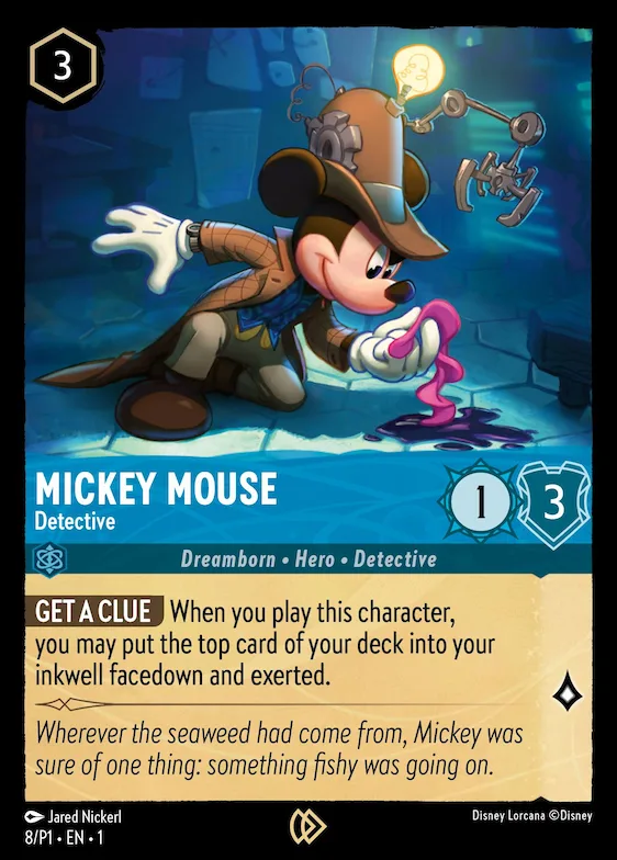 Mickey Mouse - Detective #8 – Disney Lorcana Promo Cards