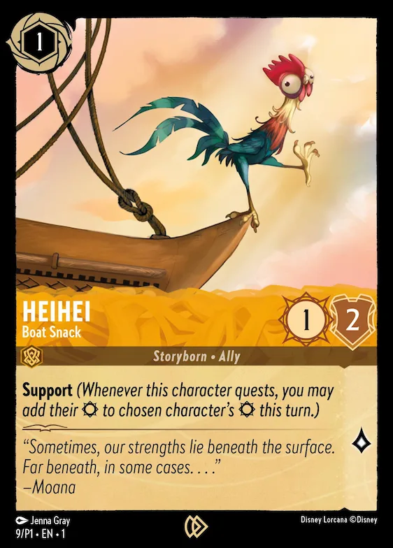 Heihei - Boat Snack #9 – Disney Lorcana Promo Cards