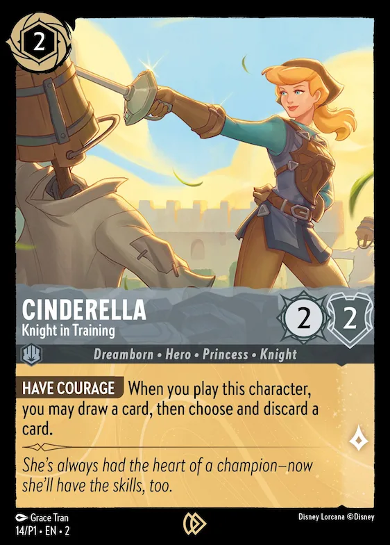Cinderella - Knight in Training #14 – Disney Lorcana Promo Cards