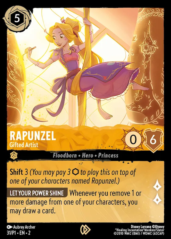 Rapunzel - Gifted Artist #31 – Disney Lorcana Promo Cards
