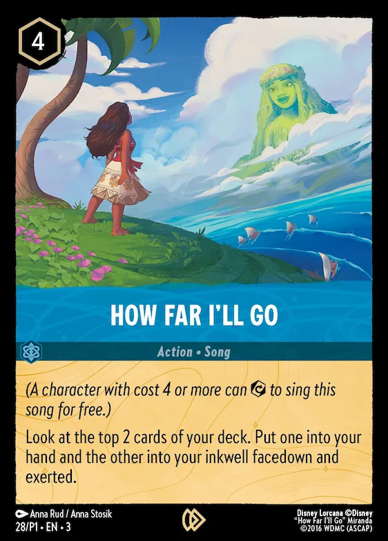 How Far I'll Go #28 – Disney Lorcana Promo Cards