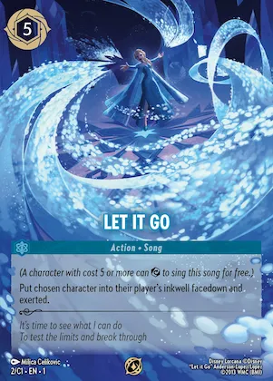 Let It Go (Disney Lorcana Challenge Top 128) #2 – Disney Lorcana Promo Cards