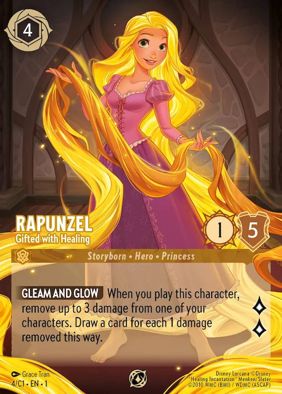 Rapunzel - Gifted with Healing #4 – Disney Lorcana Promo Cards