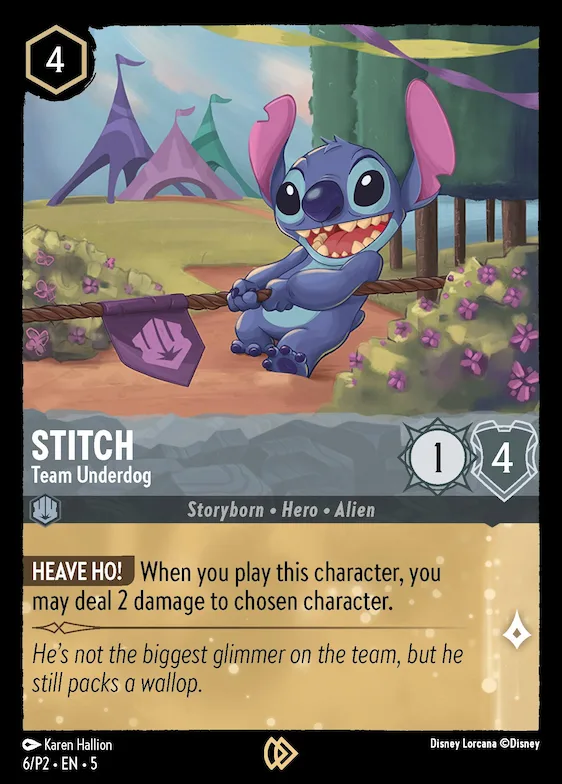 Stitch - Team Underdog #6 – Disney Lorcana Promo Cards