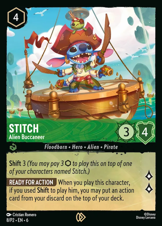Stitch - Alien Buccaneer (Stitch Collector's Gift Set Promo) #8 – Disney Lorcana Promo Cards