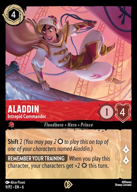 Aladdin - Intrepid Commander #9 – Disney Lorcana Promo Cards