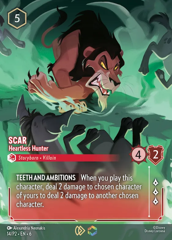Scar - Heartless Hunter (Store Championship) #14 – Disney Lorcana Promo Cards