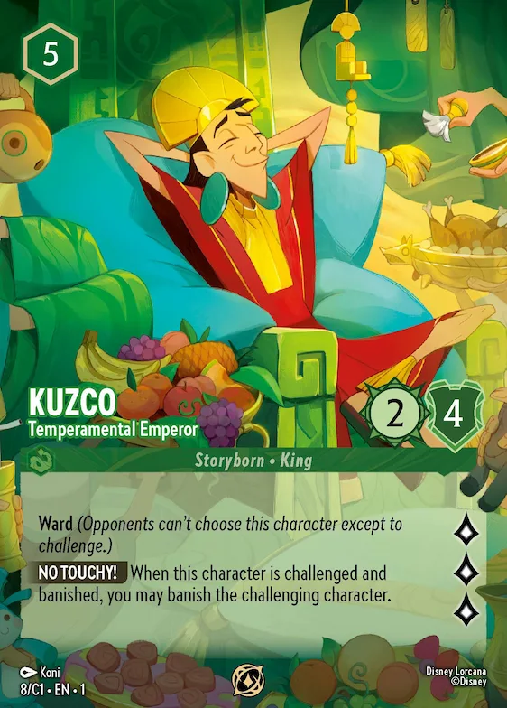 Kuzco - Temperamental Emperor #8 – Disney Lorcana Promo Cards