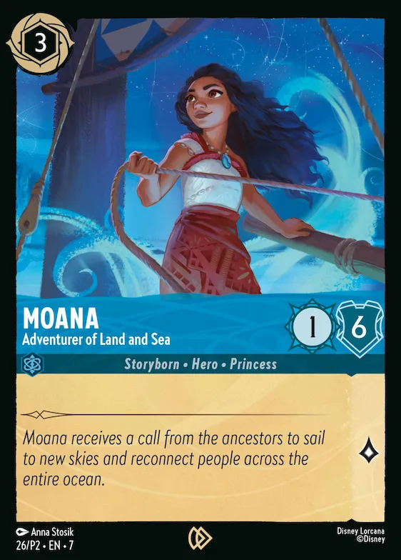 Moana - Adventurer of Land and Sea #26 – Disney Lorcana Promo Cards