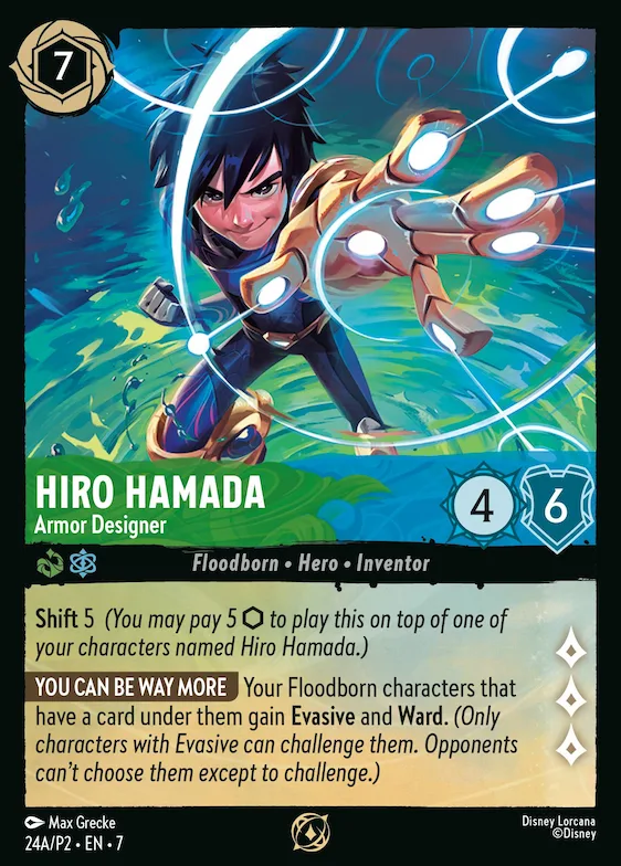 Hiro Hamada - Armor Designer (Store Championship Participant) #24a – Disney Lorcana Promo Cards