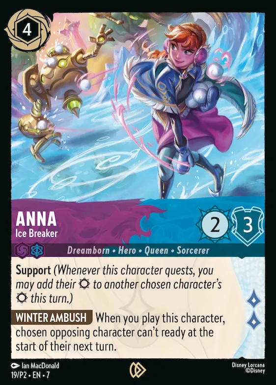 Anna - Ice Breaker #19 – Disney Lorcana Promo Cards