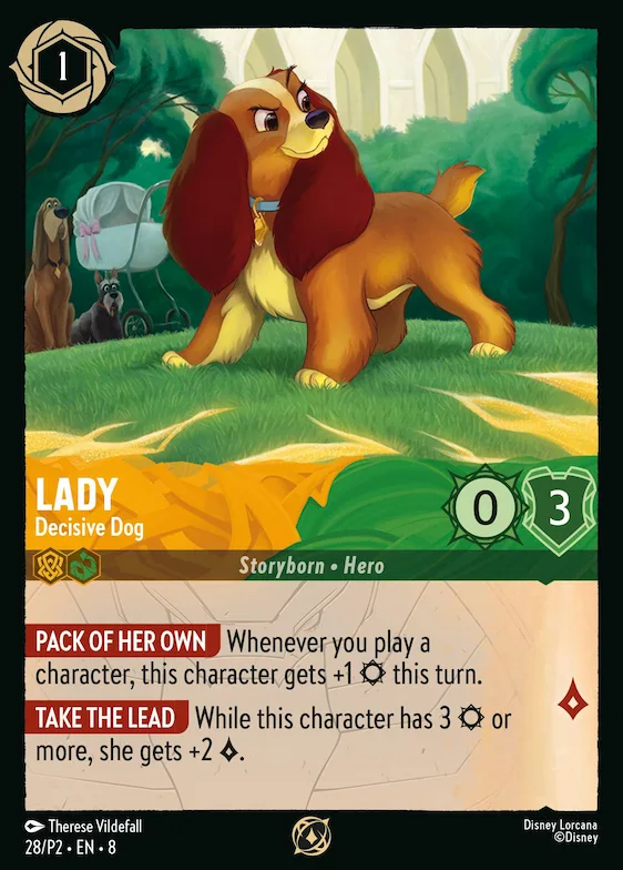 Lady - Decisive Dog #28 – Disney Lorcana Promo Cards