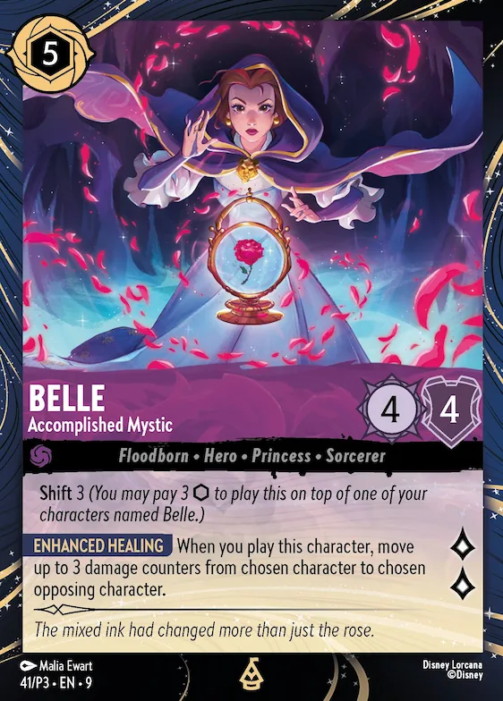 Belle - Accomplished Mystic #41 – Disney Lorcana Promo Cards