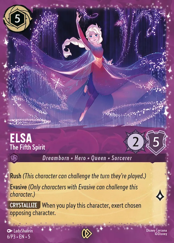 Elsa - The Fifth Spirit #6 – Disney Lorcana Promo Cards