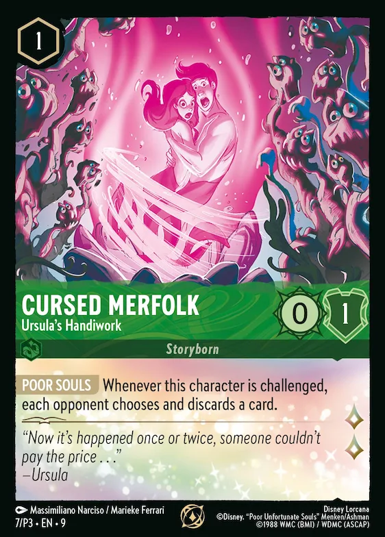 Cursed Merfolk - Ursula's Handiwork #7 – Disney Lorcana Promo Cards