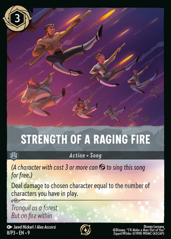 Strength of a Raging Fire #8 – Disney Lorcana Promo Cards