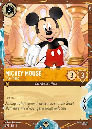 Mickey Mouse - True Friend (Disney Cruise Promo) #10 – Disney Lorcana Promo Cards