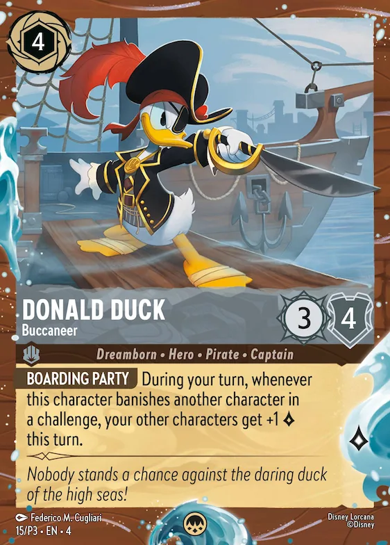 Donald Duck - Buccaneer (Disney Cruise Promo) #15 – Disney Lorcana Promo Cards