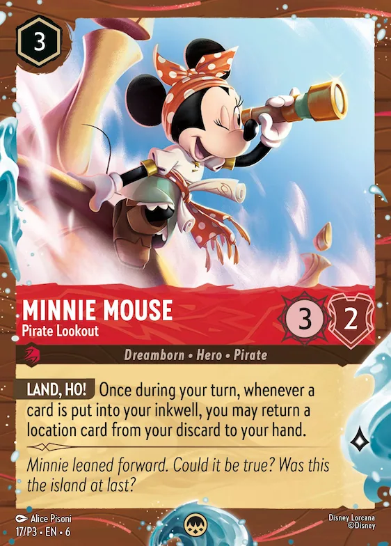 Minnie Mouse - Pirate Lookout (Disney Cruise Promo) #17 – Disney Lorcana Promo Cards